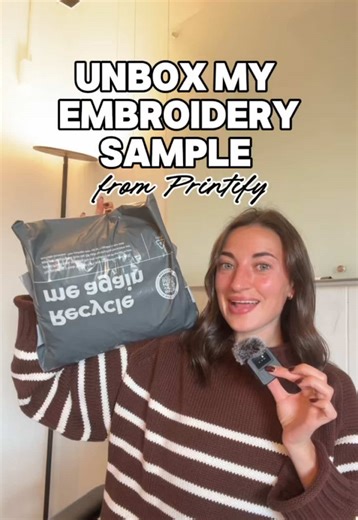 Unboxing Printify Embroidery Samples for New Business