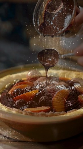 Blackberry Peach Dump Cake  Description: This beautiful dessert...