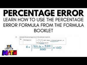 Percentage Error Formula