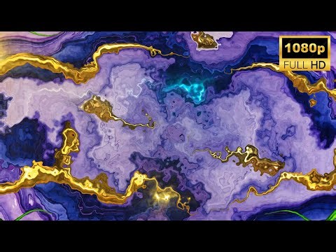 Abstract Liquid Paint Flow | Purple Blue Gold Marble Motion | Full HD 1080p