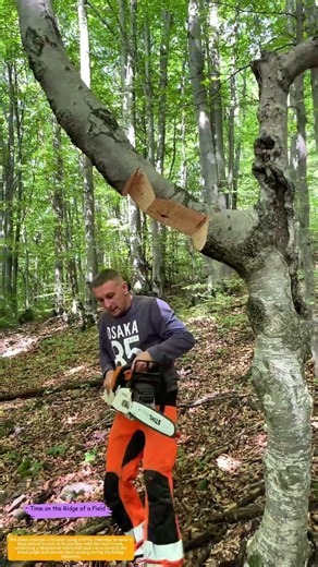 Guiding the Fall: How a Notched Cut Directs a Branch to the Ground