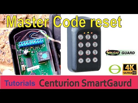 How to reset the Master Code and or default the Centurion SmartGuard keypad
