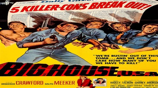 ASA 🎥📽🎬 Big House, U.S.A. (1955) Director: Howard W. Koch. Stars: Broderick Crawford, Ralph Meeker, Reed Hadley.