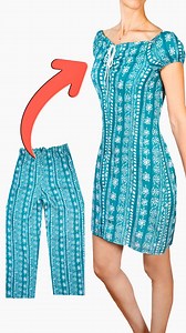 1M views · 6.4K reactions | How to transform old pants into a style dress easily! Miarti 淋✂️ | Miarti - Wiederverwendung | Facebook