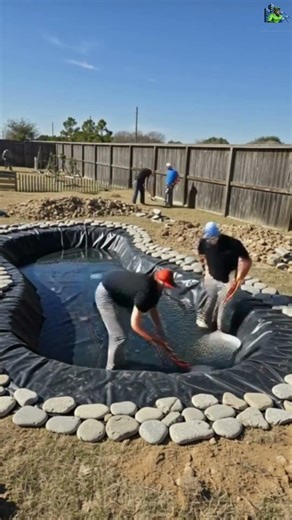 From empty land to a koi pond in minutes #transformation #diy #kapagon #KoiPond#KoiFish