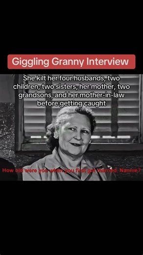 The “Giggling Granny,” Nannie Doss was secretly a seria1kllr who took out four husbands, two children, two sisters, her mother, two grandsons, and her mother-in-law between the 1920s and 1950s. #TrueCrime #Giggling #Granny #creepy #interview #VintageHorror #LiveTV #Newsroom #UnsolvedMysteries #StrangerThanFiction #Television #police #trending #Crime | The Strangest