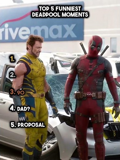 Top 5 Funniest Deadpool Moments 😂🔥 #deadpool #marvel