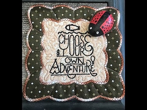 Kreative Kiwi Machine Embroidery learn to stitch the Scallop Coaster😍