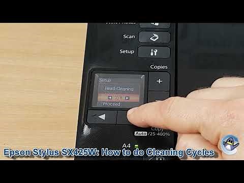 Epson Stylus SX425W: How to do Printhead Cleaning Cycles and Improve Print Quality