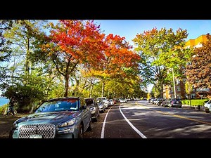 Shore Road in BAY RIDGE, NY | Walking in Brooklyn NYC | Shore Road Park and Autumn Colors Tour NYC