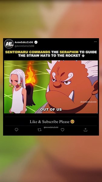 Sentomaru Commands The Seraphim To Guide The Straw Hats To The Rocket 💀- EDIT | #onepiece #shorts