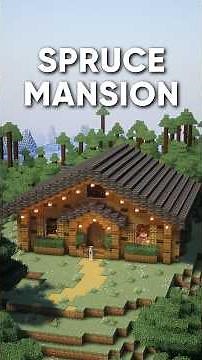 Minecraft Tutorial | Spruce Mansion 🏠 #minecraft