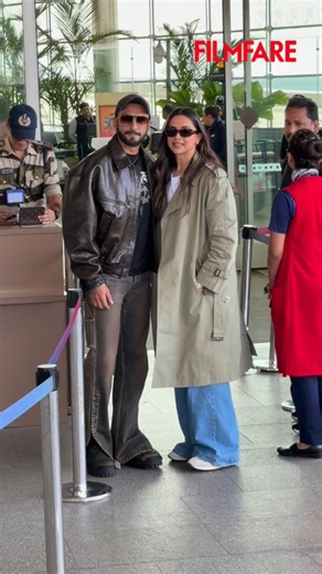 Filmfare on Instagram: "Cutest sight today 😍 #RanveerSingh and #DeepikaPadukone snapped at the airport.❤️ #FilmfareLens"