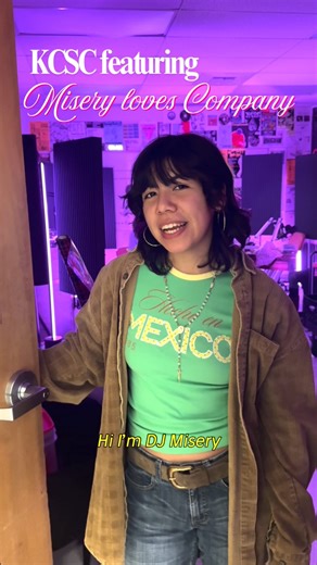 Chico State Media Arts, Design & Technology Department on Instagram: "Meet DJ Misery on Misery Loves Company!🎙️ Bringing the heartbeat of Hispanic music to KCSC, Grecia uses her show to spotlight underground Hispanic artists and uplift the sounds and stories that often go unheard. Her fully Spanish-speaking show celebrates culture, community, and the voices that inspire her.🏵️ Tune in to support student radio, discover new music, and vibe with DJ Misery every week on KCSC! Powered by students,