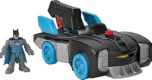 Fisher-Price Imaginext DC Super Friends Batman Toy Bat-Tech Batmobile Car & Light-Up Figure for Preschool Pretend Play Kids Ages 3+ Years