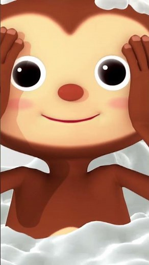 Scrub a Dub Dub Bath Song with Mr Monkey 🛁 #Shorts