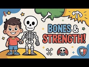 The Skeletal System – Bones and Strength! 🦴💪 | Kiddie Science Toon