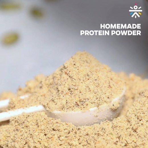 11K views · 245 reactions | Can't find protein powder? We made the impossible POSSIBLE with this homemade protein powder  Now even you can make your own protein powder at home ‍‍ For more such delicious recipes, visit the cure.fit app 盧 #EatFitEveryDay #ProteinPowder #Homemade | cult | Facebook