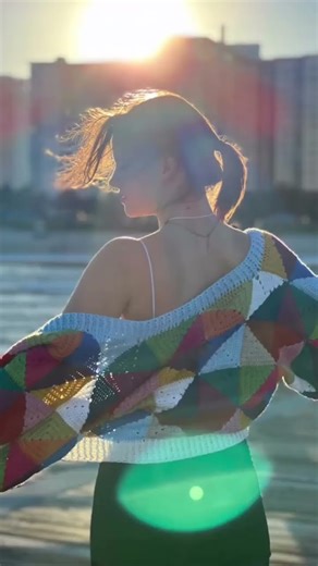 Geometry Kaleidoscope Jacket. Pattern is my shop. Link in comments.