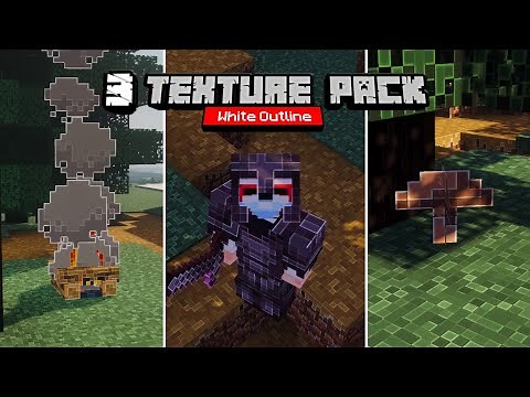 3 Texture Pack Outlines for MCPE 1.21+