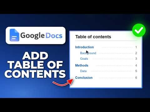 How to Add a Table of Contents in Google Docs (Clickable Headings Guide)