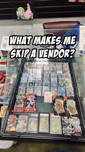 I skip vendor tables if there’s no vintage cards but that’s just my preference! #pokemoncards #cardshows #vintagepokemon