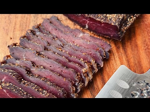 Perfect Easy Biltong Recipe / Simple flavours / quick prep / dehydrator does the work!