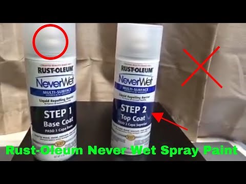 ✅ How To Use Rust-Oleum Never Wet Spray Paint Review