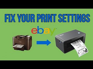 Adjusting Your Print Setting For Your Thermal Label Printer for eBay