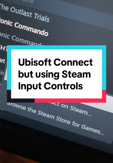 Using Steam Input Controls on Ubisoft Connect