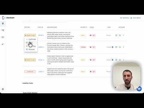 AI-Powered Test Health Dashboard: One Place to See Every Bug | Checksum