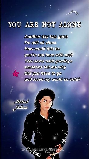 You Are Not Alone – Michael Jackson (Lyrics) #lyricsvideo #lyrics #90ssongs #lovesongs #classicpop