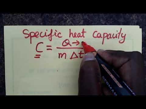 Specific Heat capacity SI unit and dimensional formula