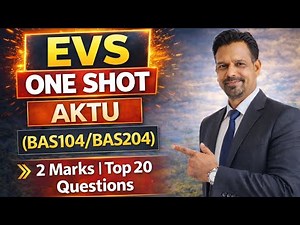 AKTU B.Tech 1st Year EVS (BAS-104/BAS 204) | Top 20 Important Questions | 2 Marks |