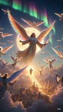 The Day Heaven Sang — Angels With Rainbow Wings Worship Jesus 🌈✨