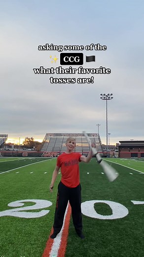 asking some of the CCG what their favorite tosses are! ✨🤍🏴 #colorguard