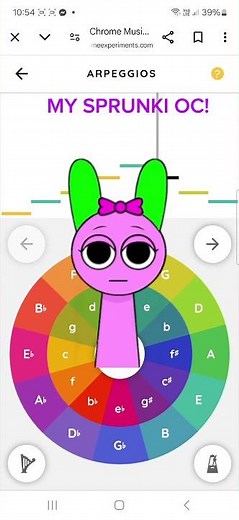 my sprunki oc (sound made in chrome music lab)