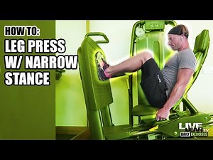 How To Do A HORIZONTAL LEG PRESS WITH NARROW STANCE | Exercise Demonstration Video and Guide