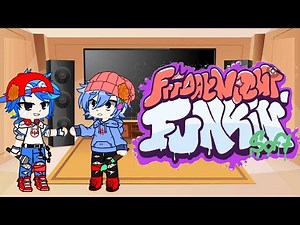 Original Fnf react to Soft fnf week 6. Gacha club