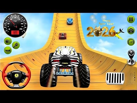 Real Car Driving Simulator 🚘Crazy Car Stunt Game GameplayMega Ramp Car Stunts 😱 | Impossible Tracks