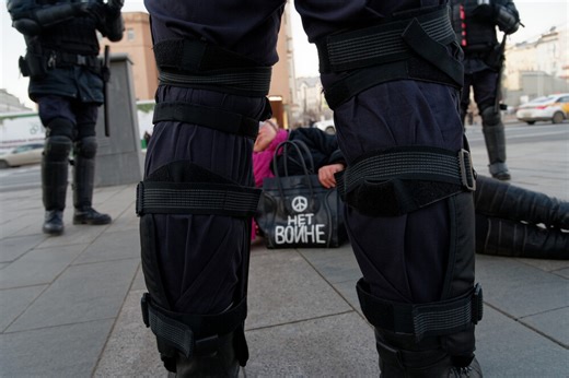 Anti-war protest in Russia