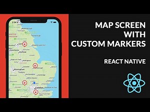 Map Screen UI with Custom Markers - React Native