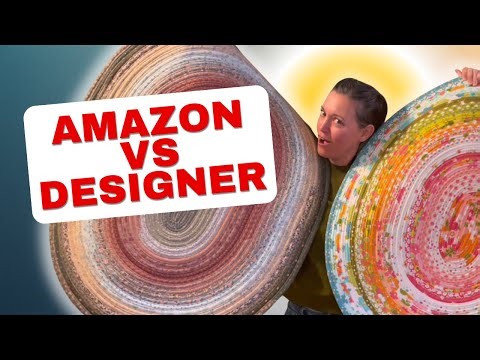 I Sewed Two Jelly Roll Rugs (Amazon vs Designer — Honest Beginner Results)