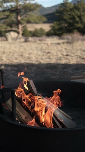 Campfire in Colorado #asmr #campfire #nature #camping #mountains