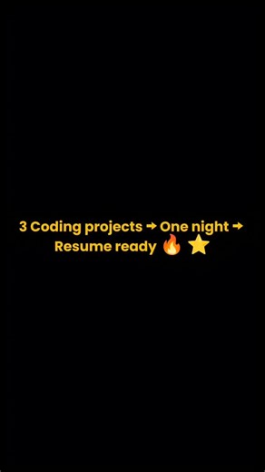 Tishant Agrawal on Instagram: "🤯 Imagine adding real coding projects to your resume today..! 💻🚀 I found 3 beginner-friendly coding projects that actually improve your skills and make your profile stand out 🎯 Want the project ideas + resources? Just follow @pluto.careers & @pluto.academyy and comment “LINK” — I’ll DM you everything 📩 #CodingProjects #Programming #TechStudents #CareerGrowth #PlutoCareers"