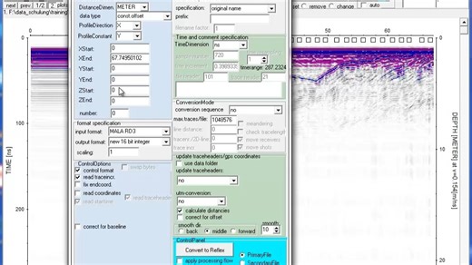 reflexw 二维地质雷达数据处理