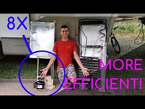 Converting our RV Fridge to a High Efficiency DC Compressor- 8x More Efficient! and Better Cooling!