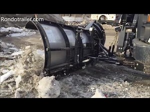 Slow motion of trip edge snow plows tripping and full trip plows too