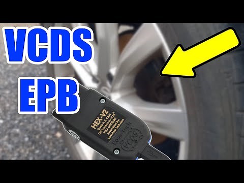 EPB reset with VCDS - parking brake release tutorial for changing brake pads