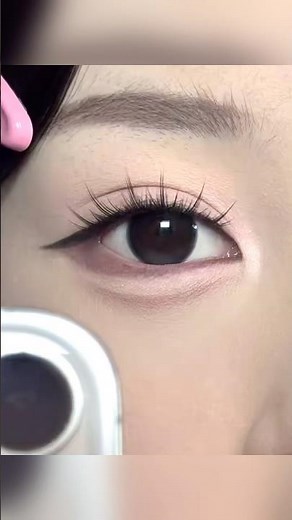 Korean eye makeup tutorial 🌸 #makeup #beauty #eyemakeup #cute #grwm
